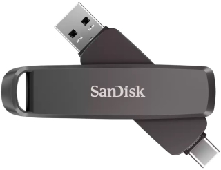 SanDisk Extreme PRO Dual Drive 1TB / USB Type-C + USB Type-A / USB 3.2 Gen 1 / kov / čierna
