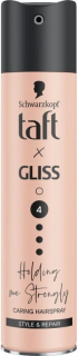 TAFT lak na vlasy 250ml Hold Me Strong 4 Gliss